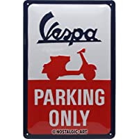 Los mejores  - Nostalgic-Art Retro Cartel de Chapa Vespa - Parking Only - Idea de Regalo para Fans de Scooter- de Metal- diseño Vintage…
